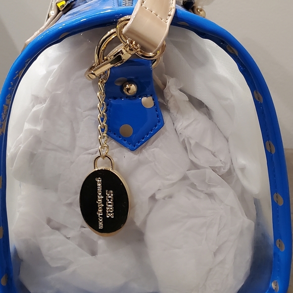 NWT SCORE! GameDay Bag in blue and gold - Picture 7 of 11